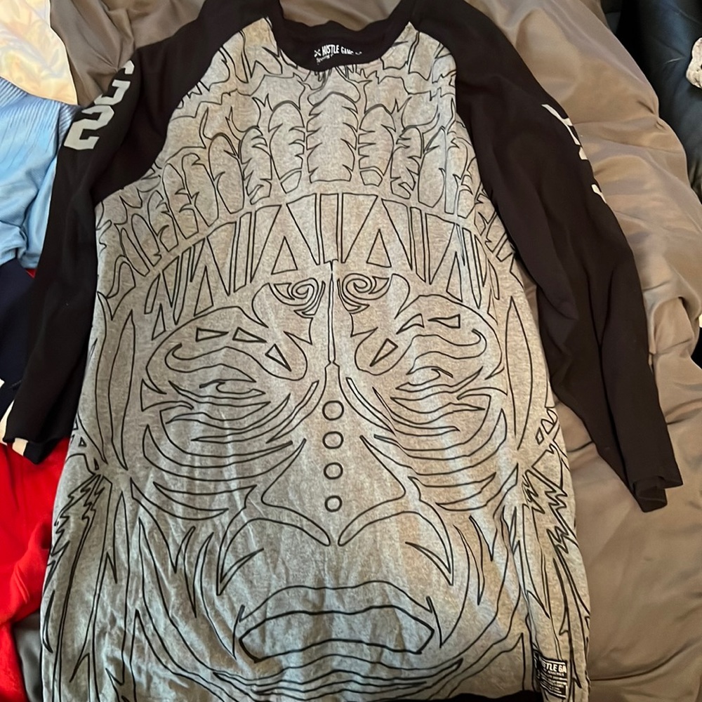Hustle gang 2x 3/4 shirt